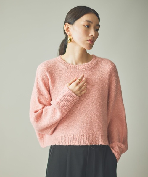 Curensology（カレンソロジー）の「Curensology(カレンソロジー)/スパングルニットプルオーバー（ニット/セーター・レディース・グレー/ライトピンク/ネイビー/モカ/ダークブラウン・FREE）」の17枚目の写真