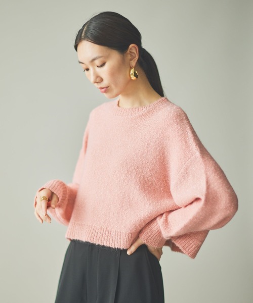 Curensology（カレンソロジー）の「Curensology(カレンソロジー)/スパングルニットプルオーバー（ニット/セーター・レディース・グレー/ライトピンク/ネイビー/モカ/ダークブラウン・FREE）」の18枚目の写真