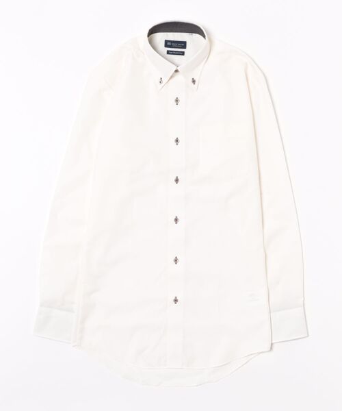 TOKYO SHIRTS(トウキョウシャツ)の「【超形態安定】 形態安定ノンアイロン ボタンダウン 長袖ビジネスワイシャツ(ビジネスシャツ・メンズ・イエロー・首回り37cm-裄丈80cm/首回り42cm-裄丈82cm/首回り42cm-裄丈86cm/首回り43cm-裄丈82cm/首回り43cm-裄丈86cm/首回り37cm-裄丈84cm/首回り39cm-裄丈80cm/首回り39cm-裄丈84cm/首回り41cm-裄丈82cm/首回り41cm-裄丈86cm)」の6枚目の写真