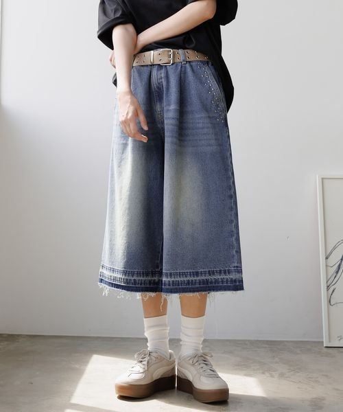 セール】《UNISEX》スタッズジョーツ（デニムパンツ）｜PBLIM