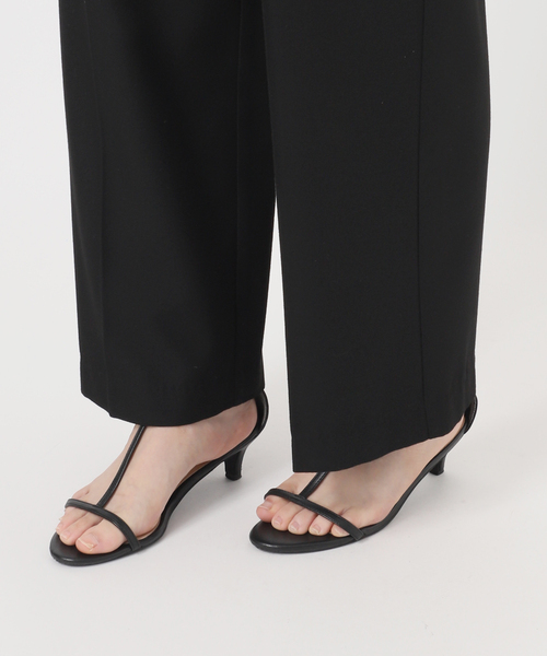 B.C STOCK（ベーセーストック）の「ウォッシャブル / サスペンダー付きタックパンツ（スラックス・レディース・ブラック/チョコ/チャコールグレー・SMALL/MEDIUM）」の7枚目の写真