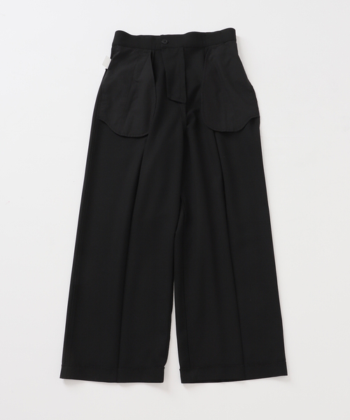 B.C STOCK（ベーセーストック）の「ウォッシャブル / サスペンダー付きタックパンツ（スラックス・レディース・ブラック/チョコ/チャコールグレー・SMALL/MEDIUM）」の14枚目の写真