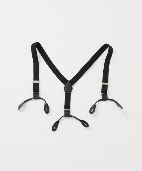 ウォッシャブル / サスペンダー付きタックパンツ（スラックス）｜B.C