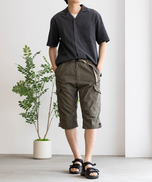 OUTDOOR PRODUCTS(アウトドアプロダクツ)の「OUTDOOR クライミングカーゴクロップドパンツ【接触冷感 ドライ UVカット】(カーゴパンツ・メンズ・チャコールグレー/ブラック/カーキ/ベージュ・M/L/XL)」の6枚目の写真