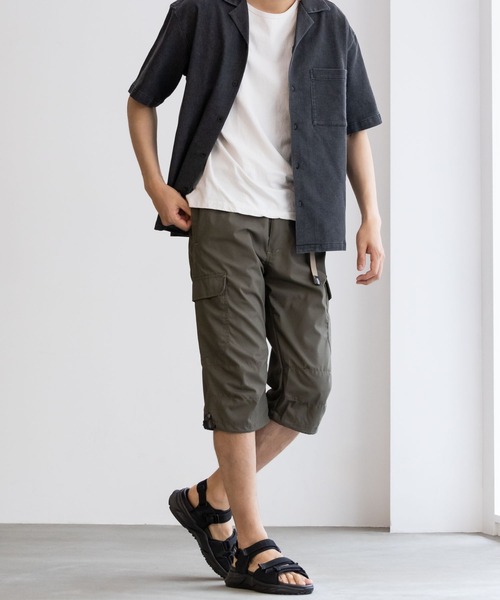 OUTDOOR PRODUCTS(アウトドアプロダクツ)の「OUTDOOR クライミングカーゴクロップドパンツ【接触冷感 ドライ UVカット】(カーゴパンツ・メンズ・チャコールグレー/ブラック/カーキ/ベージュ・M/L/XL)」の8枚目の写真
