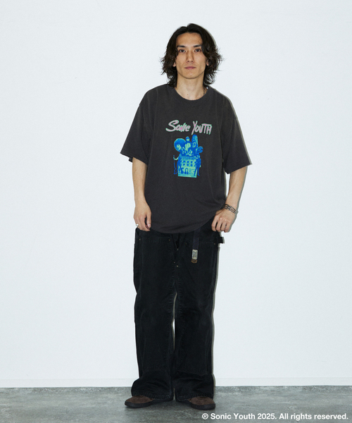 JOURNAL STANDARD（ジャーナルスタンダード）の「SONIC YOUTH / ソニック・ユース 別注 プリント Tシャツ（Tシャツ/カットソー・メンズ・ブラック系その他/ブラック/アーミー/ホワイト/ホワイト系その他/ブラウン/パープル・SMALL/MEDIUM/LARGE）」の17枚目の写真