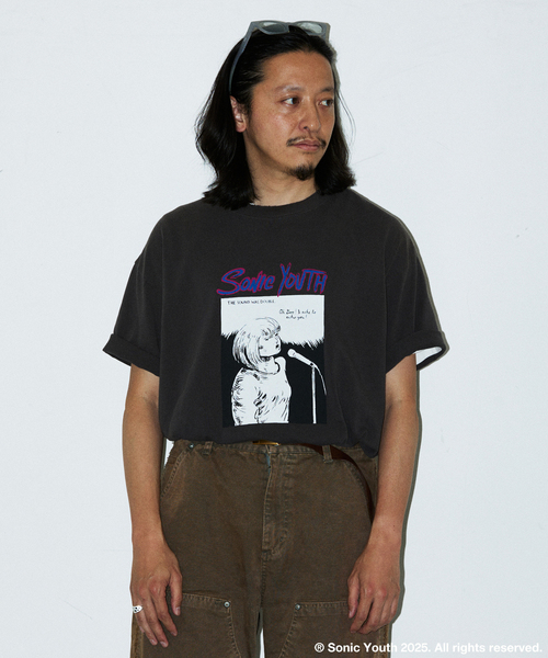 JOURNAL STANDARD（ジャーナルスタンダード）の「SONIC YOUTH / ソニック・ユース 別注 プリント Tシャツ（Tシャツ/カットソー・メンズ・ブラック系その他/ブラック/アーミー/ホワイト/ホワイト系その他/ブラウン/パープル・SMALL/MEDIUM/LARGE）」の21枚目の写真