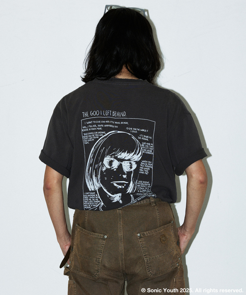 sonic youth ソニックユースtシャツ肩幅58身幅60着丈70 L美品 SONIC YOUTH / ソニック・ユース 別注 プリント Tシャツ(T