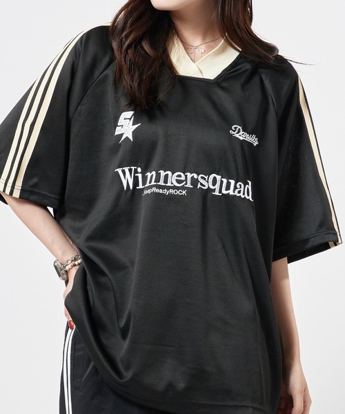 美品 斎藤工 FC限定 セルフポートレートTシャツ サイズM サクライロ セール】Sporty design gaming T-shirt / スポーティーデザイン