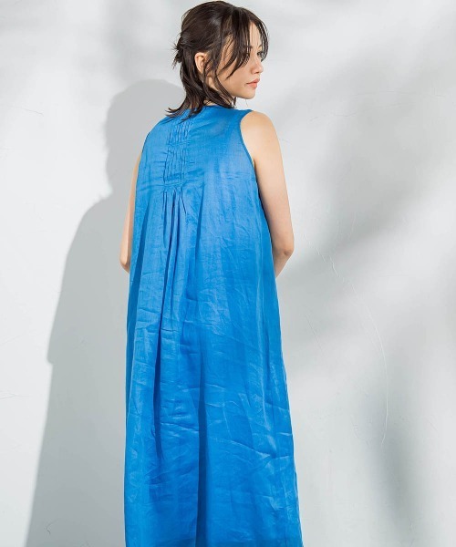 LAUTREAMONT（ロートレアモン）の「【WEB限定】ラミーノースリーブワンピース≪洗濯機で洗える≫（ワンピース・レディース・ピンク/ブラック/カーキ/ブルー・7号/9号）」の21枚目の写真