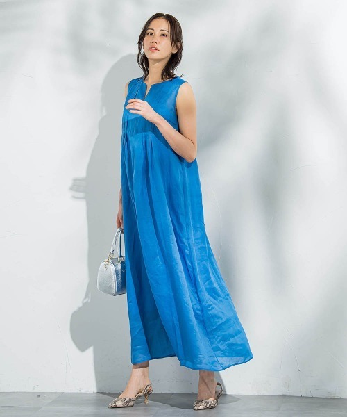 LAUTREAMONT（ロートレアモン）の「【WEB限定】ラミーノースリーブワンピース≪洗濯機で洗える≫（ワンピース・レディース・ピンク/ブラック/カーキ/ブルー・7号/9号）」の20枚目の写真