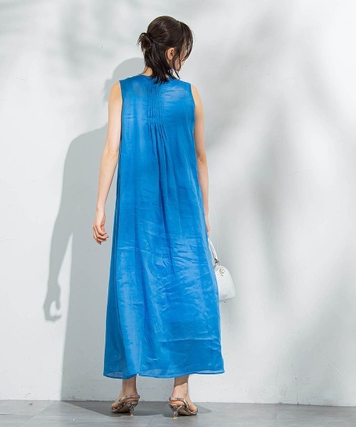 LAUTREAMONT（ロートレアモン）の「【WEB限定】ラミーノースリーブワンピース≪洗濯機で洗える≫（ワンピース・レディース・ピンク/ブラック/カーキ/ブルー・7号/9号）」の16枚目の写真