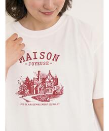 Samansa Mos2 | 建物プリントTシャツ(Tシャツ/カットソー)