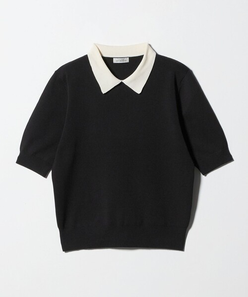新品タグ付き❤️ green label relaxing リブ編み長袖ニット 手洗い可能] D リブ ハイネック ニット （ニット・セーター