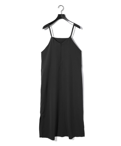 MIDIUMISOLID(ミディウミソリッド)の「MIDIUMISOLID for Ladies 2WAYキャミソールワンピース(ワンピース・レディース・ブラック/チャコールグレー・FREE)」の19枚目の写真
