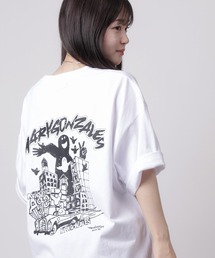 【90】【MarkGonzales/マークゴンザレス】バックプリント アートグラフィック アソート Tシャツ ワンポイント オーバーサイズ