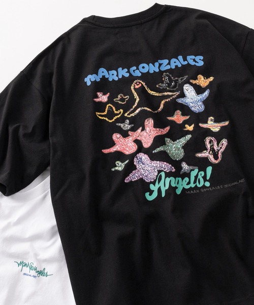 Mark Gonzales(マーク・ゴンザレス)の「【90】【MarkGonzales/マークゴンザレス】バックプリント アートグラフィック アソート Tシャツ ワンポイント オーバーサイズ(Tシャツ/カットソー・メンズ・グレー系1/ブラック系1/ブラック系3/ホワイト系4/ホワイト系1/ホワイト系2/グレー系2/グレー系3/グレー系4/ブラック系2/ホワイト系3/ブラック系4・M/L)」の8枚目の写真