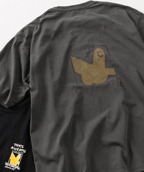 Mark Gonzales(マーク・ゴンザレス)の「【90】【MarkGonzales/マークゴンザレス】バックプリント アートグラフィック アソート Tシャツ ワンポイント オーバーサイズ(Tシャツ/カットソー・メンズ・グレー系1/ブラック系1/ブラック系3/ホワイト系4/ホワイト系1/ホワイト系2/グレー系2/グレー系3/グレー系4/ブラック系2/ホワイト系3/ブラック系4・M/L)」の12枚目の写真