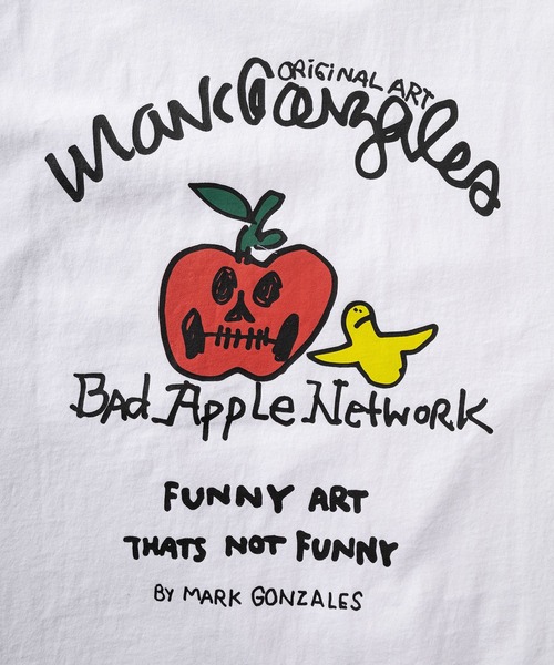 Mark Gonzales(マーク・ゴンザレス)の「【90】【MarkGonzales/マークゴンザレス】バックプリント アートグラフィック アソート Tシャツ ワンポイント オーバーサイズ(Tシャツ/カットソー・メンズ・グレー系1/ブラック系1/ブラック系3/ホワイト系4/ホワイト系1/ホワイト系2/グレー系2/グレー系3/グレー系4/ブラック系2/ホワイト系3/ブラック系4・M/L)」の14枚目の写真