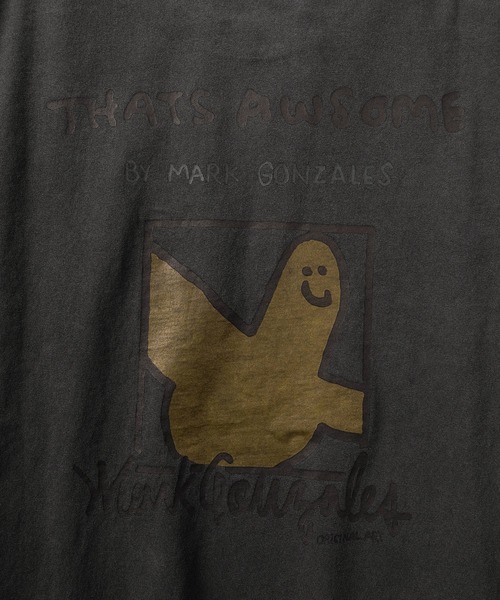 Mark Gonzales(マーク・ゴンザレス)の「【90】【MarkGonzales/マークゴンザレス】バックプリント アートグラフィック アソート Tシャツ ワンポイント オーバーサイズ(Tシャツ/カットソー・メンズ・グレー系1/ブラック系1/ブラック系3/ホワイト系4/ホワイト系1/ホワイト系2/グレー系2/グレー系3/グレー系4/ブラック系2/ホワイト系3/ブラック系4・M/L)」の22枚目の写真