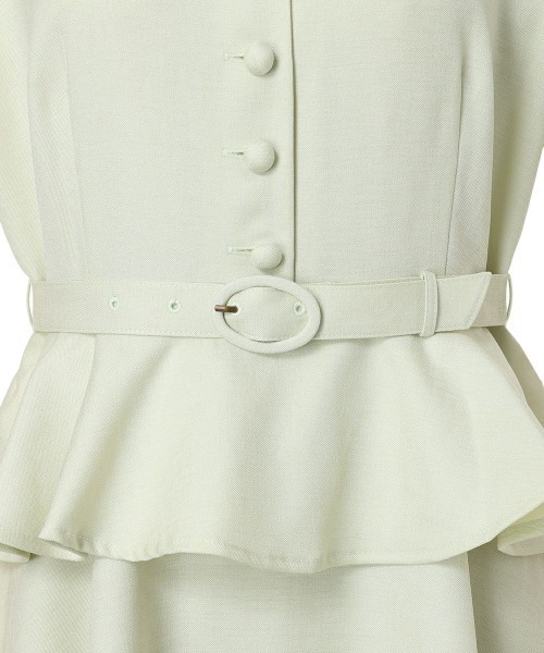 an another angelus（アンアナザーアンジェラス）の「クレリックペプラムワンピース【1枚で快適】　夏服（ワンピース・レディース・ブラック×ホワイト/ライトグリーン・FREE）」の21枚目の写真