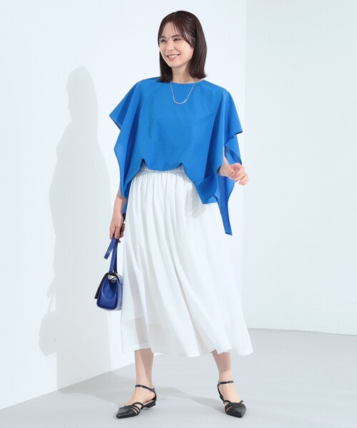 INDIVI(インディヴィ)の「【クールエアー素材/UVケア/セットアップ可能】エアリーフレアパンツ(その他パンツ・レディース・ブラック/ブルー/ホワイト/ライトグレー・40/38/36/15 /13/05)」の8枚目の写真