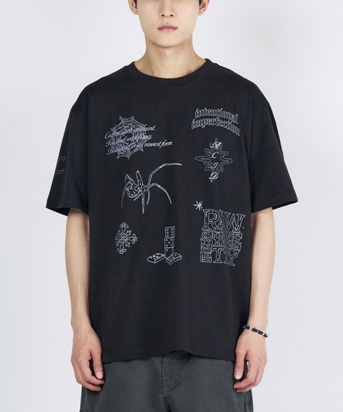 UNISEX】SLOW ACID／DOODLE Tシャツ（Tシャツ/カットソー