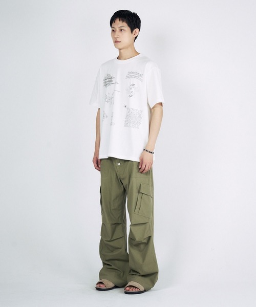 SLOWACID（スローアシッド）の「【UNISEX】SLOW ACID／DOODLE Ｔシャツ（Tシャツ/カットソー・レディース・ブラック/ホワイト/パープル・MEDIUM/LARGE）」の7枚目の写真