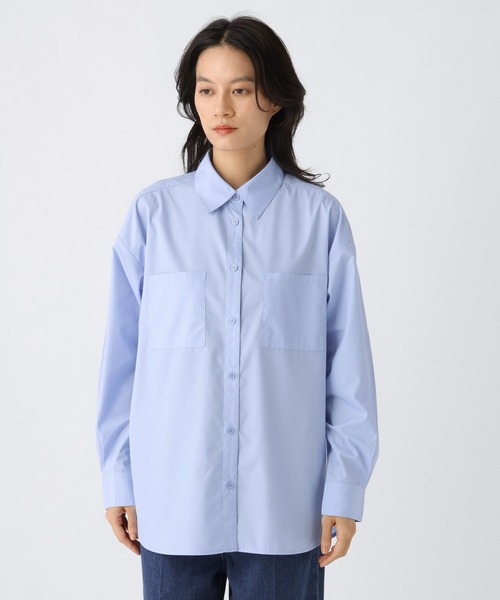 Elura（エルーラ）の「ハリ感レギュラーシャツ / 588158（シャツ/ブラウス・レディース・ブラウン/ホワイト/ライトピンク/ライトブルー/ブラック・LARGE/MEDIUM）」の22枚目の写真