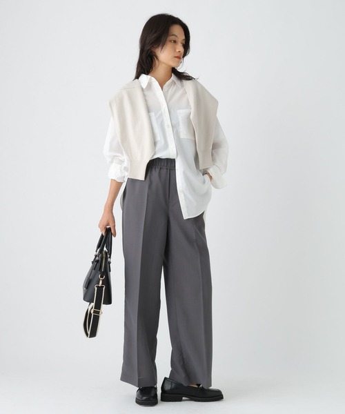 Elura（エルーラ）の「ハリ感レギュラーシャツ / 588158（シャツ/ブラウス・レディース・ブラウン/ホワイト/ライトピンク/ライトブルー/ブラック・LARGE/MEDIUM）」の7枚目の写真