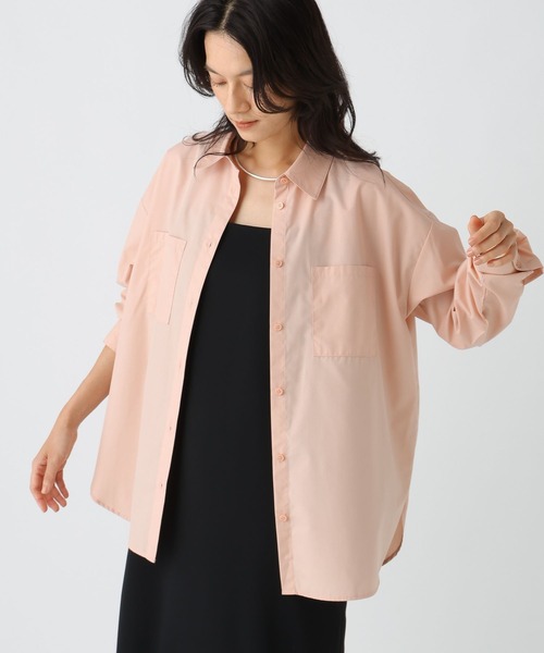 Elura（エルーラ）の「ハリ感レギュラーシャツ / 588158（シャツ/ブラウス・レディース・ブラウン/ホワイト/ライトピンク/ライトブルー/ブラック・LARGE/MEDIUM）」の10枚目の写真