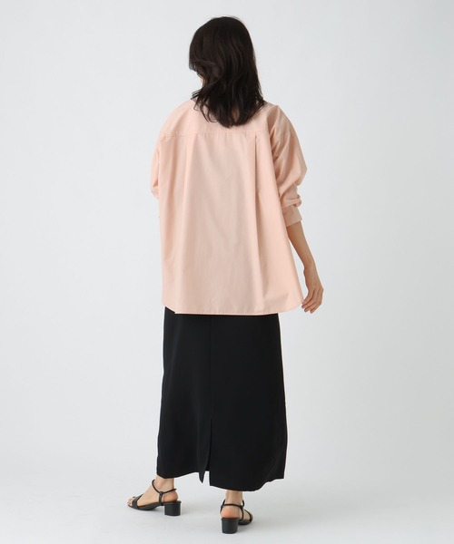 Elura（エルーラ）の「ハリ感レギュラーシャツ / 588158（シャツ/ブラウス・レディース・ブラウン/ホワイト/ライトピンク/ライトブルー/ブラック・LARGE/MEDIUM）」の13枚目の写真