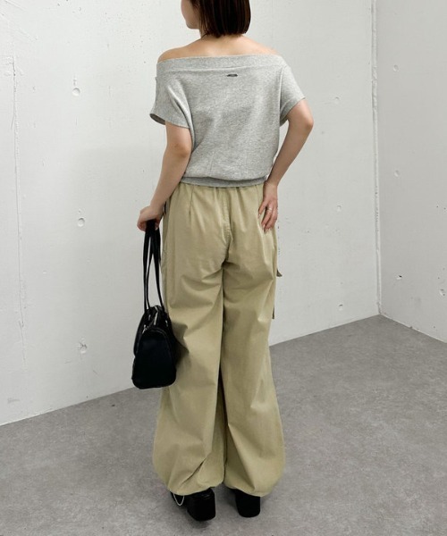 archives（アルシーヴ）の「フレンチオフショルスウェット（スウェット・レディース・グレー/オフホワイト/ネイビー・MEDIUM）」の11枚目の写真