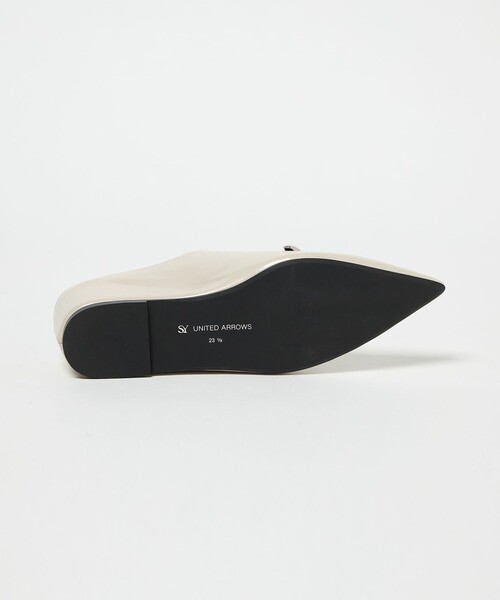 SY UNITED ARROWS(シーユナイテッドアローズ)の「<SY> ポインテッドインヒールウェッジミュール サンダル55↑(サンダル・レディース・オフホワイト/ブラック/ネイビー・22cm/22.5cm/23cm/23.5cm/24cm/24.5cm/25cm)」の8枚目の写真