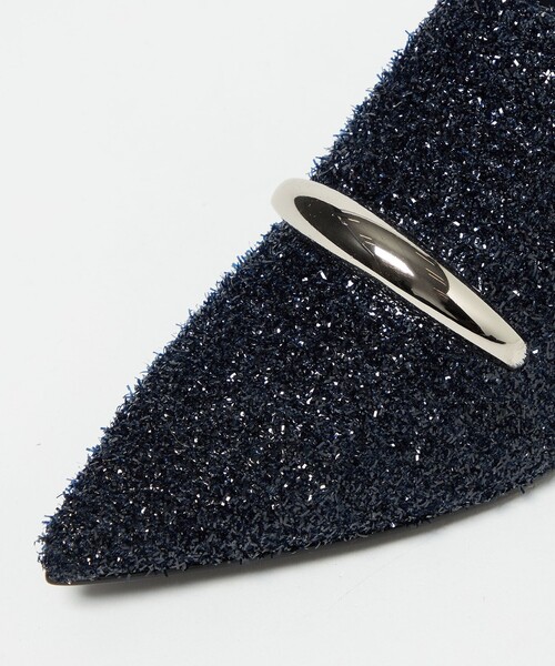 SY UNITED ARROWS(シーユナイテッドアローズ)の「<SY> ポインテッドインヒールウェッジミュール サンダル55↑(サンダル・レディース・オフホワイト/ブラック/ネイビー・22cm/22.5cm/23cm/23.5cm/24cm/24.5cm/25cm)」の16枚目の写真