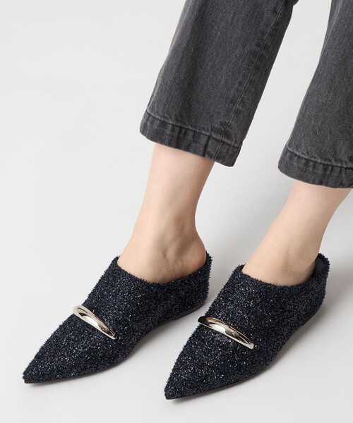 SY UNITED ARROWS(シーユナイテッドアローズ)の「<SY> ポインテッドインヒールウェッジミュール サンダル55↑(サンダル・レディース・オフホワイト/ブラック/ネイビー・22cm/22.5cm/23cm/23.5cm/24cm/24.5cm/25cm)」の20枚目の写真