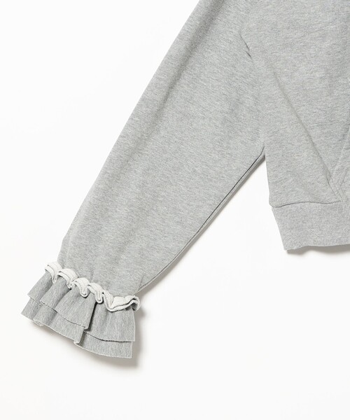 CAROLINA GLASER（カロリナ グレイサー）の「フリルスウェット フーディ（スウェット・レディース・グレー/ブラック・ONE SIZE）」の19枚目の写真