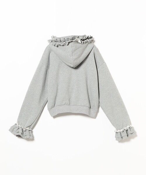 CAROLINA GLASER（カロリナ グレイサー）の「フリルスウェット フーディ（スウェット・レディース・グレー/ブラック・ONE SIZE）」の22枚目の写真