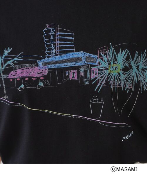 OPAQUE.CLIP(オペークドットクリップ)の「風景イラストプリントTシャツ(Tシャツ/カットソー・レディース・ブラック/ホワイト/ホワイト系1・38/40)」の11枚目の写真