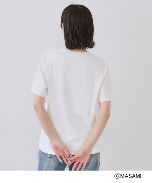 OPAQUE.CLIP(オペークドットクリップ)の「風景イラストプリントTシャツ(Tシャツ/カットソー・レディース・ブラック/ホワイト/ホワイト系1・38/40)」の18枚目の写真