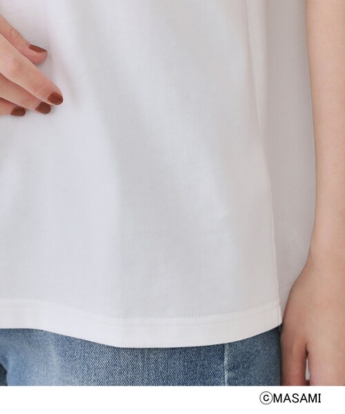 OPAQUE.CLIP(オペークドットクリップ)の「風景イラストプリントTシャツ(Tシャツ/カットソー・レディース・ブラック/ホワイト/ホワイト系1・38/40)」の21枚目の写真