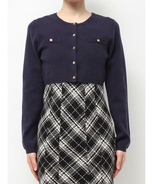 RESEXXY（リゼクシー）の「ハイゲージニットカーディガン（カーディガン/ボレロ・レディース・ホワイト/ピンク/ブラック/ネイビー・FREE）」の13枚目の写真