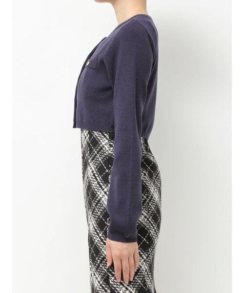 RESEXXY（リゼクシー）の「ハイゲージニットカーディガン（カーディガン/ボレロ・レディース・ホワイト/ピンク/ブラック/ネイビー・FREE）」の14枚目の写真