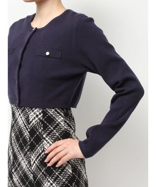 RESEXXY（リゼクシー）の「ハイゲージニットカーディガン（カーディガン/ボレロ・レディース・ホワイト/ピンク/ブラック/ネイビー・FREE）」の17枚目の写真