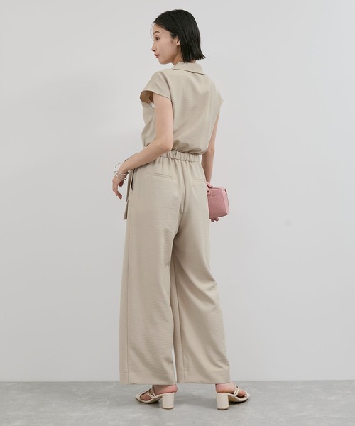 VIS（ビス）の「エアタン加工リラックスロンパース（サロペット/オーバーオール・レディース・ブラック/ベージュ系その他・FREE）」の22枚目の写真