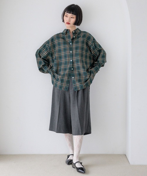 LOWRYS FARM(ローリーズファーム)の「TRハーフパンツ 455476(その他パンツ・レディース・ブラウン/チャコールグレー・MEDIUM/LARGE)」の3枚目の写真