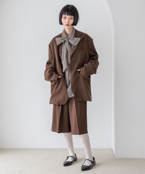 LOWRYS FARM(ローリーズファーム)の「TRハーフパンツ 455476(その他パンツ・レディース・ブラウン/チャコールグレー・MEDIUM/LARGE)」の7枚目の写真