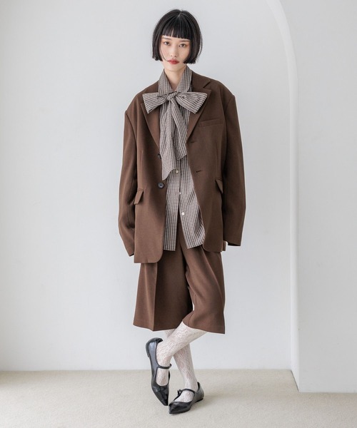 LOWRYS FARM(ローリーズファーム)の「TRハーフパンツ 455476(その他パンツ・レディース・ブラウン/チャコールグレー・MEDIUM/LARGE)」の8枚目の写真