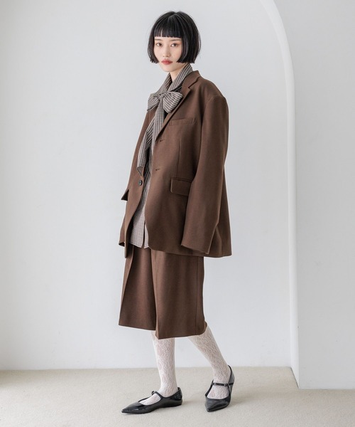 LOWRYS FARM(ローリーズファーム)の「TRハーフパンツ 455476(その他パンツ・レディース・ブラウン/チャコールグレー・MEDIUM/LARGE)」の9枚目の写真
