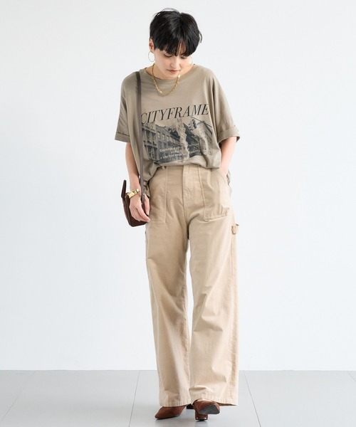 BARNYARDSTORM（バンヤードストーム）の「BARNYARDSTORM / コーデュロイペインターパンツ / マシンウォッシャブル（チノパンツ・レディース・ブラウン/ベージュ・S/M）」の4枚目の写真